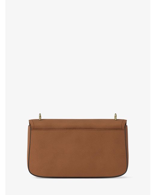 MICHAEL Michael Kors Brown Mk Tribeca Large Pebbled Leather Shoulder Bag