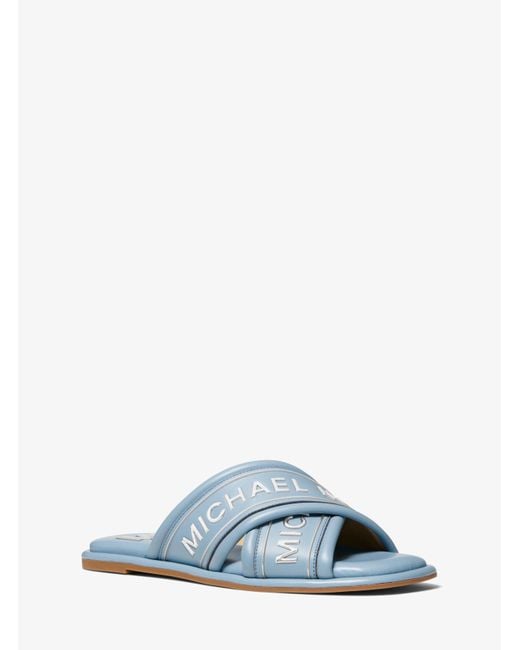 Michael kors 2024 slides blue