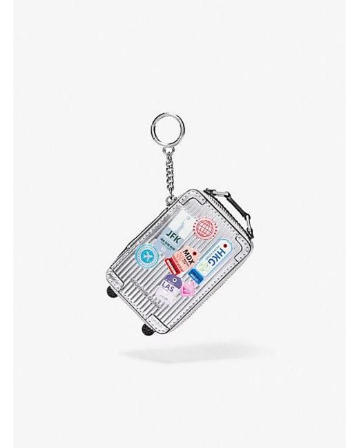 Michael Kors White Suitcase Bag Charm