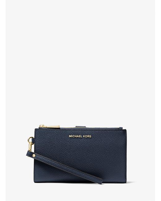 MICHAEL Michael Kors Blue Adele Leather Smartphone Wallet