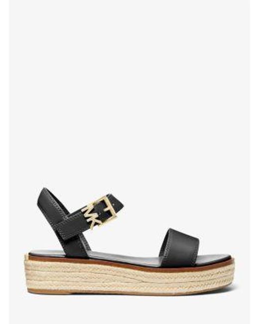 Michael Kors Black Richie Platform Espadrille Sandal