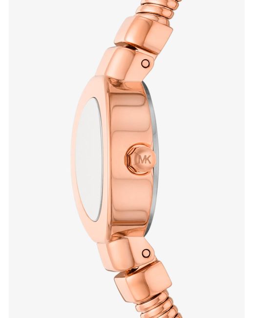 Michael Kors White Mk Mini Gramercy-Tone Watch