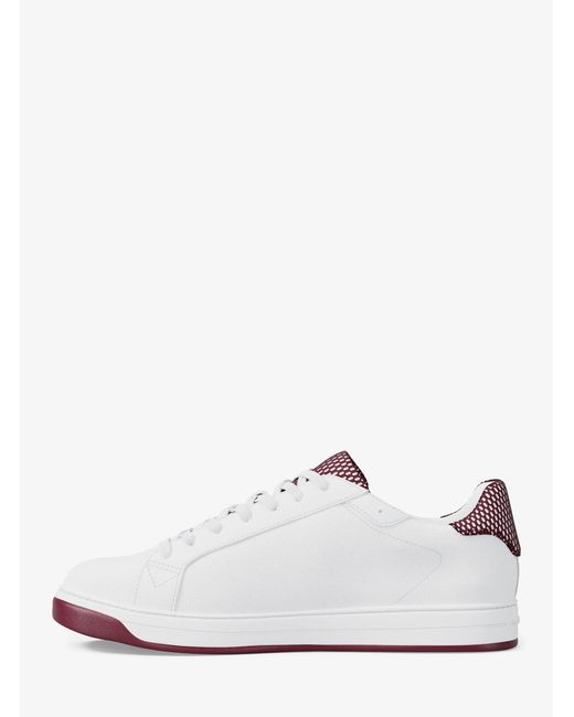 Michael Kors White Keating Leather Sneaker for men