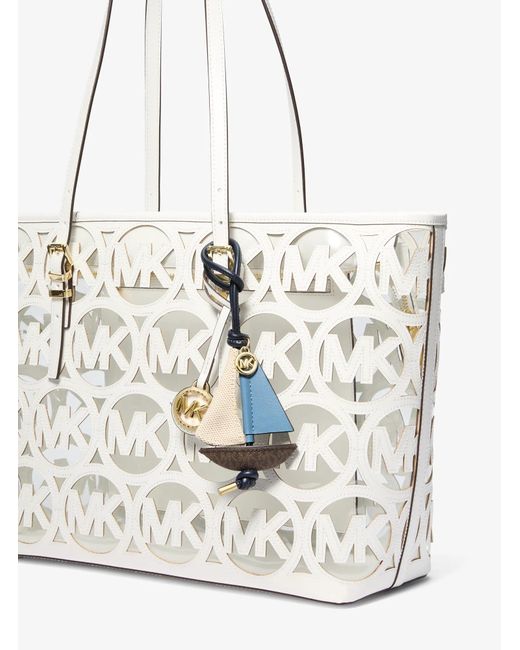 MICHAEL Michael Kors White Mk Sailboat Bag Charm