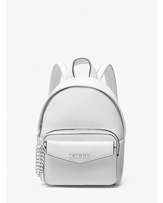 Michael Kors White Maisie Extra-small Pebbled Leather 2-in-1 Backpack