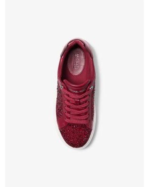 Michael Kors Pink Romey Embellished Platform Sneaker
