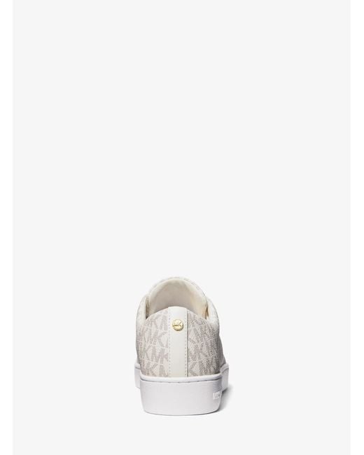 MICHAEL Michael Kors White Mk Keaton Signature Logo Trainers