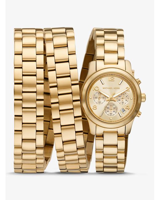 Michael Kors Limited-edition Runway 18k Gold-plated Stainless Steel ...