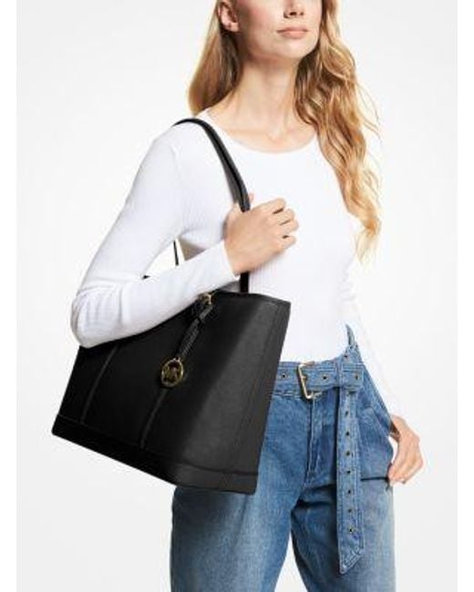 Mk Borsa Tote Jet Set Travel Grande di Michael Kors in Black