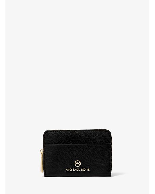 Portafoglio Jet Set piccolo in pelle martellata di Michael Kors in Nero |  Lyst