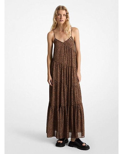 Michael kors dress brown hotsell