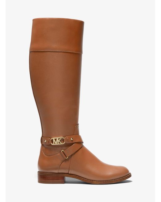 michael kors kincaid leather riding boot