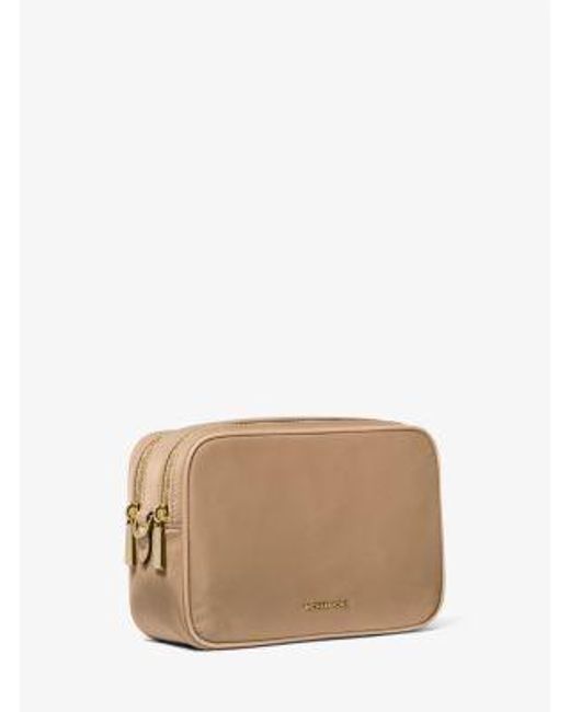 Michael Kors Natural Bryant Medium Nylon Camera Crossbody Bag