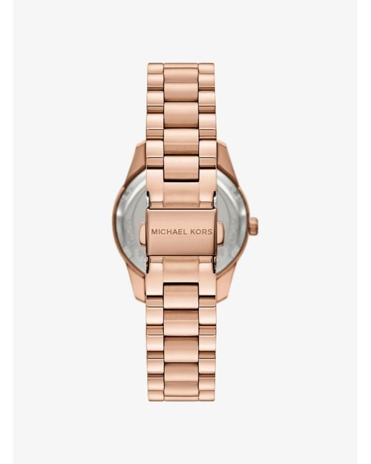 Michael Kors Blue Mk Mini Lexington Pavé-Tone Watch