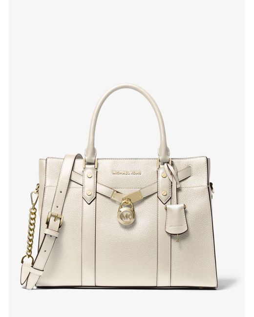 michael michael kors nouveau hamilton small pebbled leather satchel