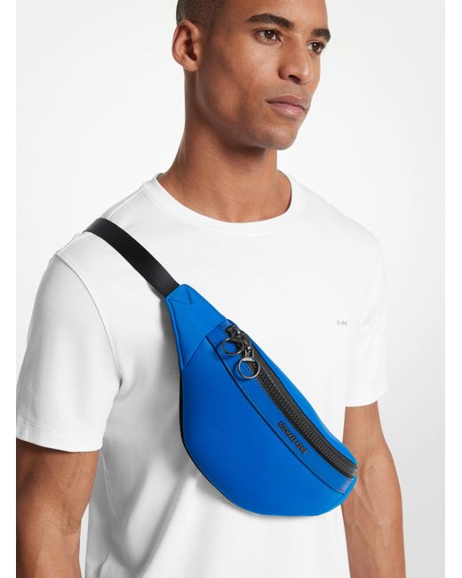 Michael Kors Blue Mk Brooklyn Scuba Belt Bag for men