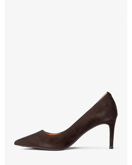 MICHAEL Michael Kors White Mk Alina Flex Suede Pump