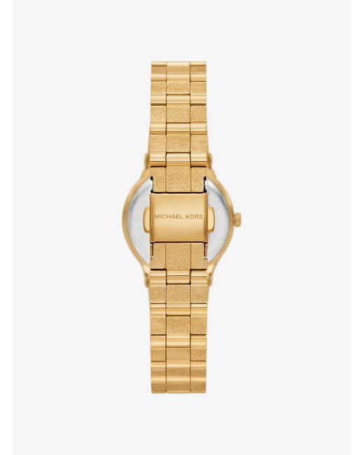Michael Kors Metallic Petite Billie Frosted-Tone Watch for men