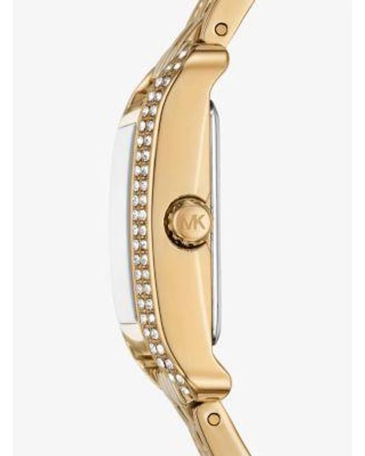 Michael Kors Metallic Mini Monroe Pavé-Tone Watch