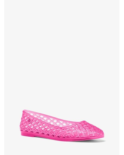 MICHAEL Michael Kors Pink Mk Pixie Jelly Ballet Flat