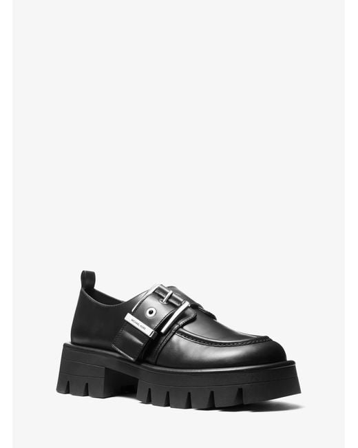 MICHAEL Michael Kors Black Colby Leather Loafer