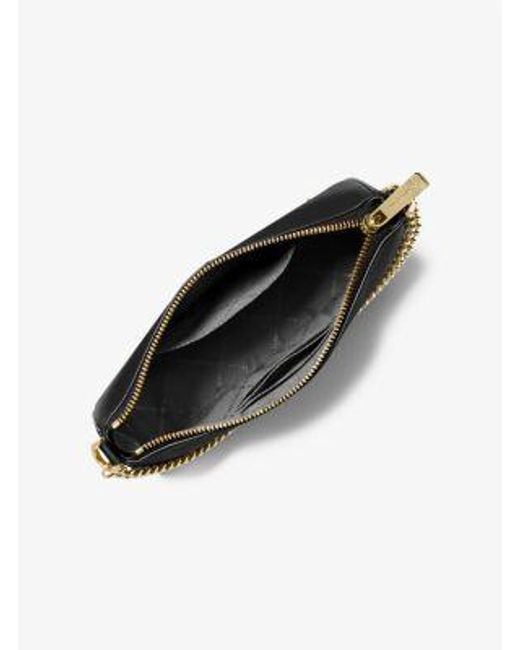 Michael Kors White Medium Saffiano Leather Shoulder Bag And Card Case Gift Set