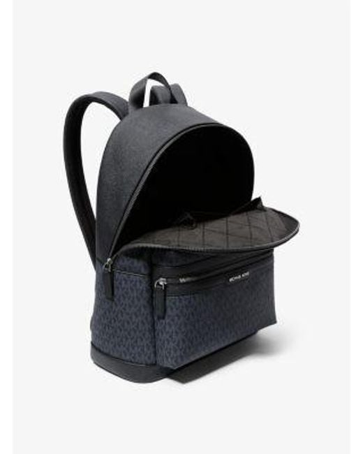 Michael Kors Blue Cooper Signature Logo Backpack for men