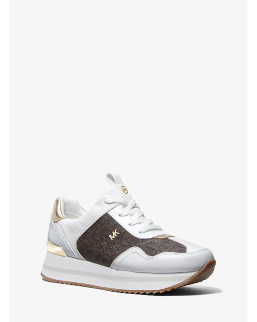 MICHAEL Michael Kors White Raina Trainer