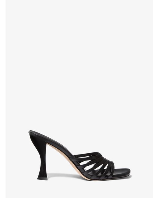 MICHAEL Michael Kors White Mk Haisley Leather Sandal