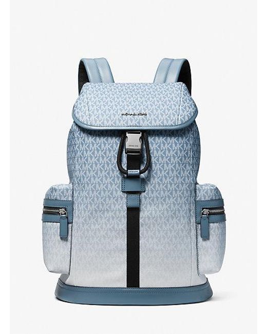 Michael Kors Blue Cooper Ombré Logo Utility Backpack for men
