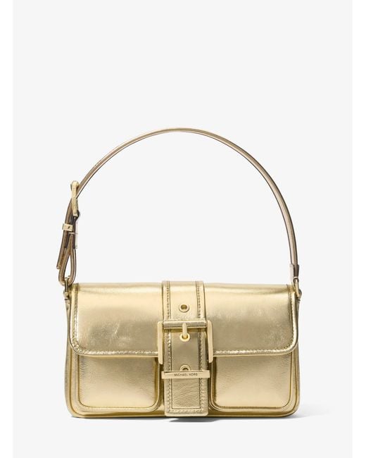 MICHAEL Michael Kors Mk Colby Medium Metallic Leather Shoulder Bag