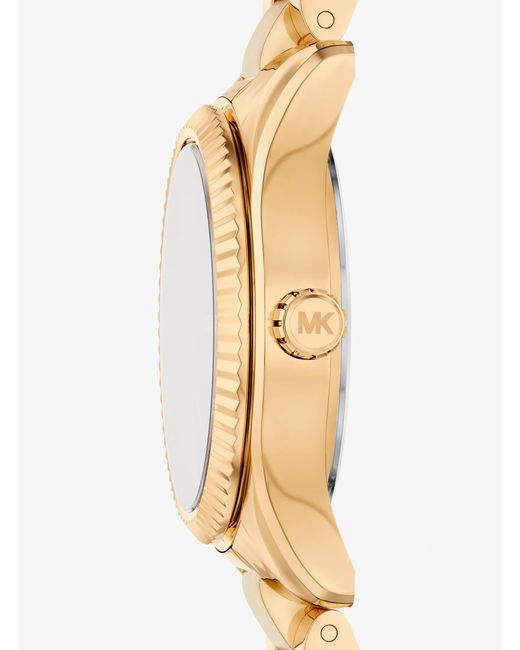 Michael Kors Metallic Petite Lexington Pavé-Tone Watch