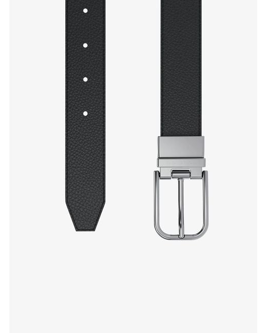 Michael Kors Black Mk Reversible Leather Belt for men