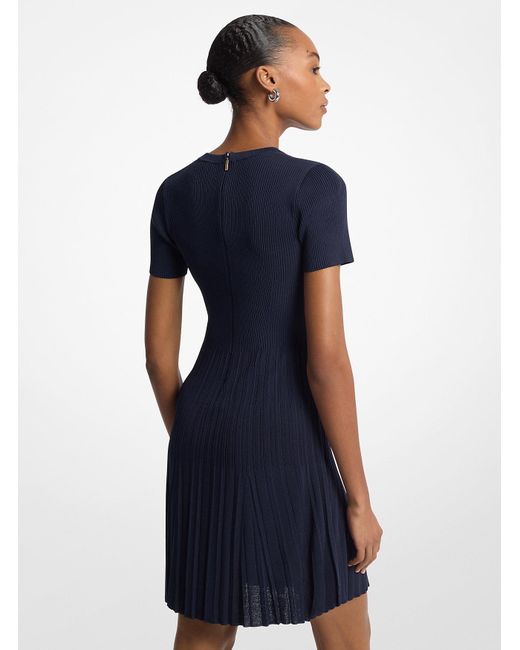 Mkmaxivestido De Mezcla De Viscosa Transparente Elástica MICHAEL Michael Kors de color Blue