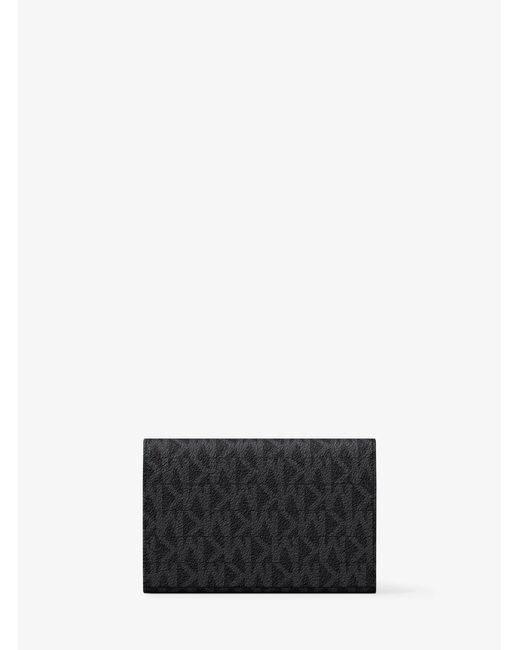 Michael Kors White Hudson Signature Logo Card Case for men
