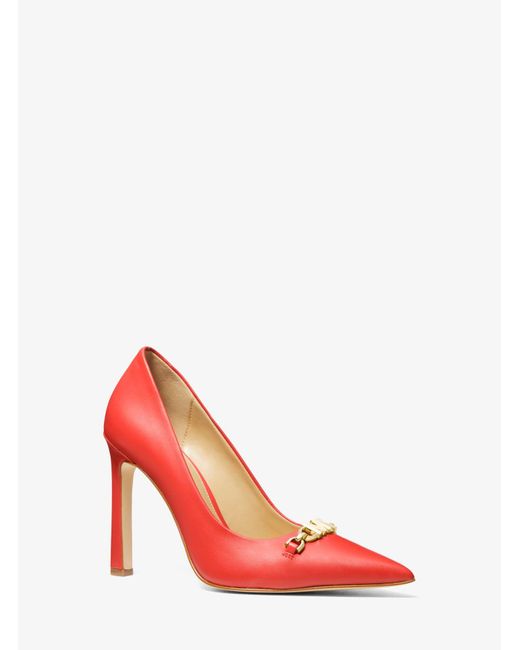 Zapato de salón Tiffanie de piel Michael Kors de color Red
