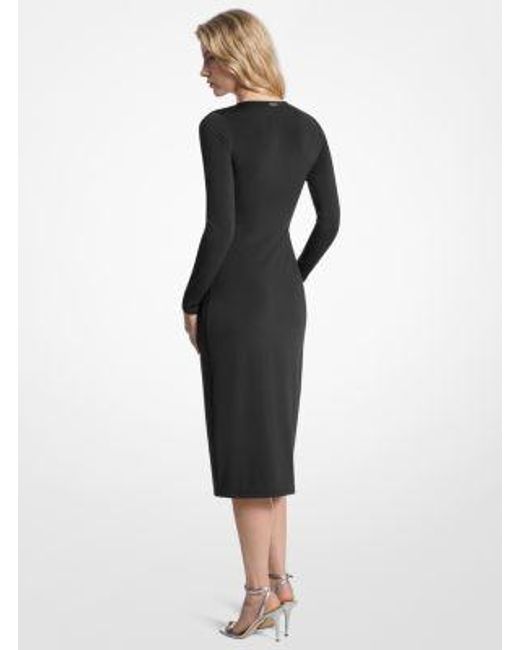 michael kors ruched jersey dress Michael Stretch Matte in Black Collections. Collections: DENIM EDIT