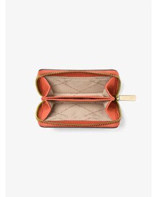 Michael Kors Red Jet Set Travel Medium Color-Block Wallet