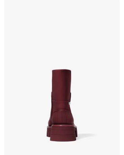 Michael Kors Red Sydra Rubber Boot