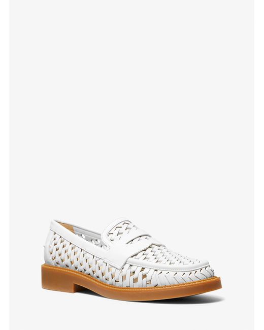 Mk Loafer Eden di MICHAEL Michael Kors in White