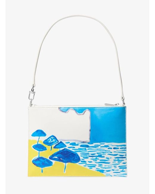 Michael Kors Blue X Christina Zimpel Jet Set Extra-Large Convertible Wristlet