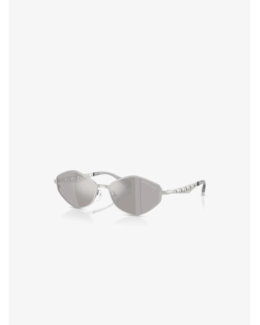Michael Kors White Mk Coast Sunglasses