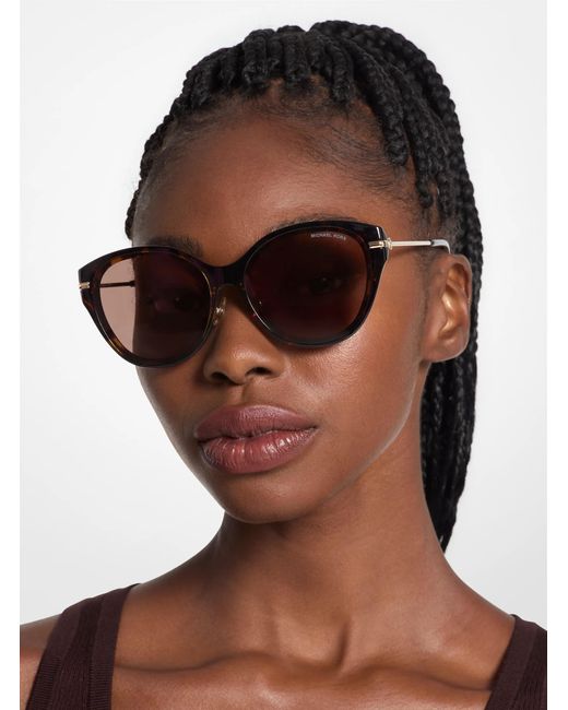 Michael Kors Brown 59Mm Round Sunglasses for men