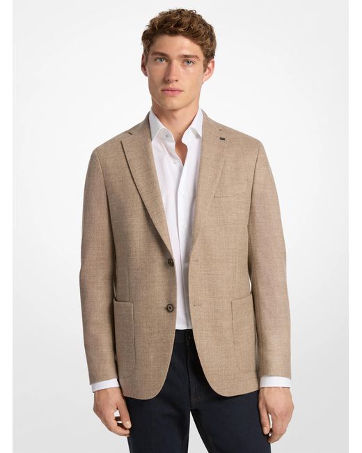 Michael Kors Natural Mk Wool Blazer for men