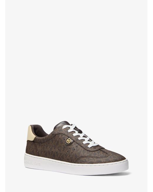 MICHAEL Michael Kors White Mk Scotty Signature Logo Trainers