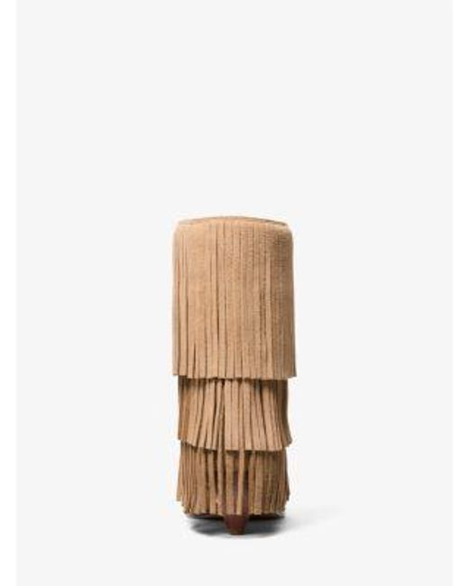 MICHAEL Michael Kors Natural Jayla Fringed Suede Boot