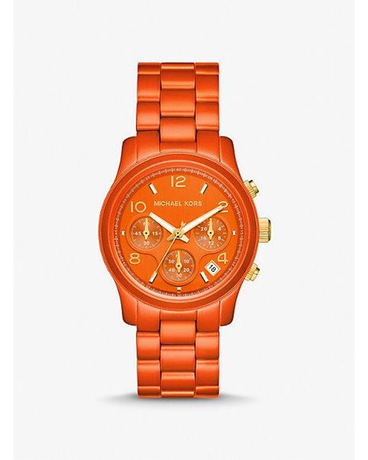 Michael Kors Limited-edition Runway Orange-tone Watch