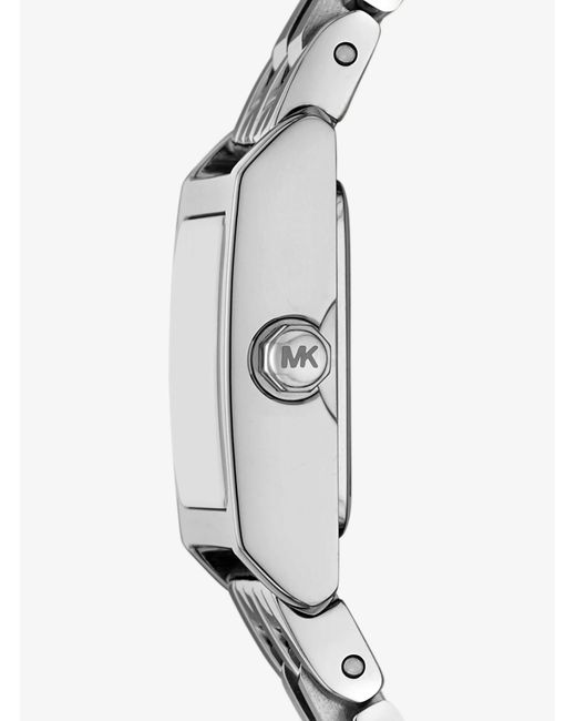 Michael Kors White Micro Georgie-Tone Watch