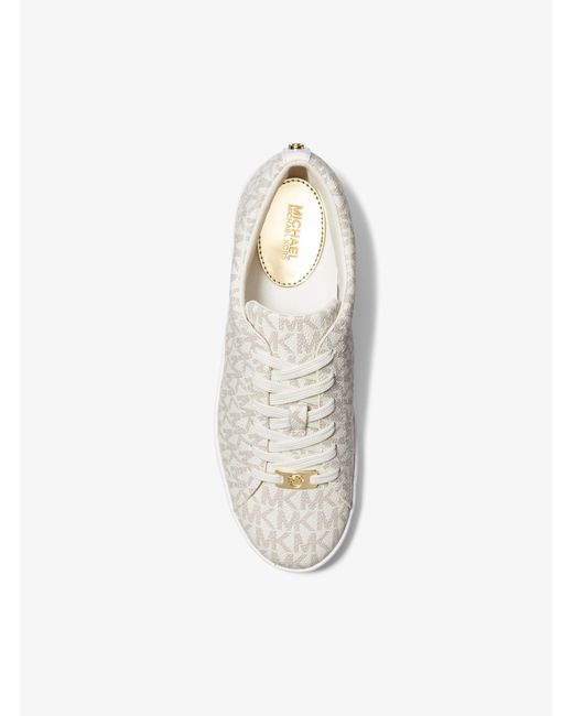 MICHAEL Michael Kors White Mk Keaton Signature Logo Trainers