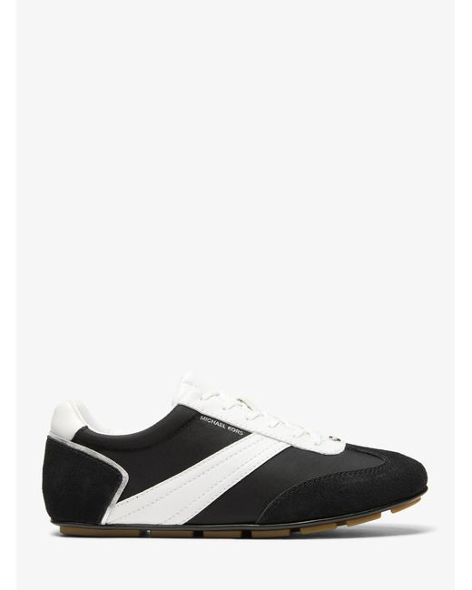 MICHAEL Michael Kors White Mk Susie Mixed-Media Trainers